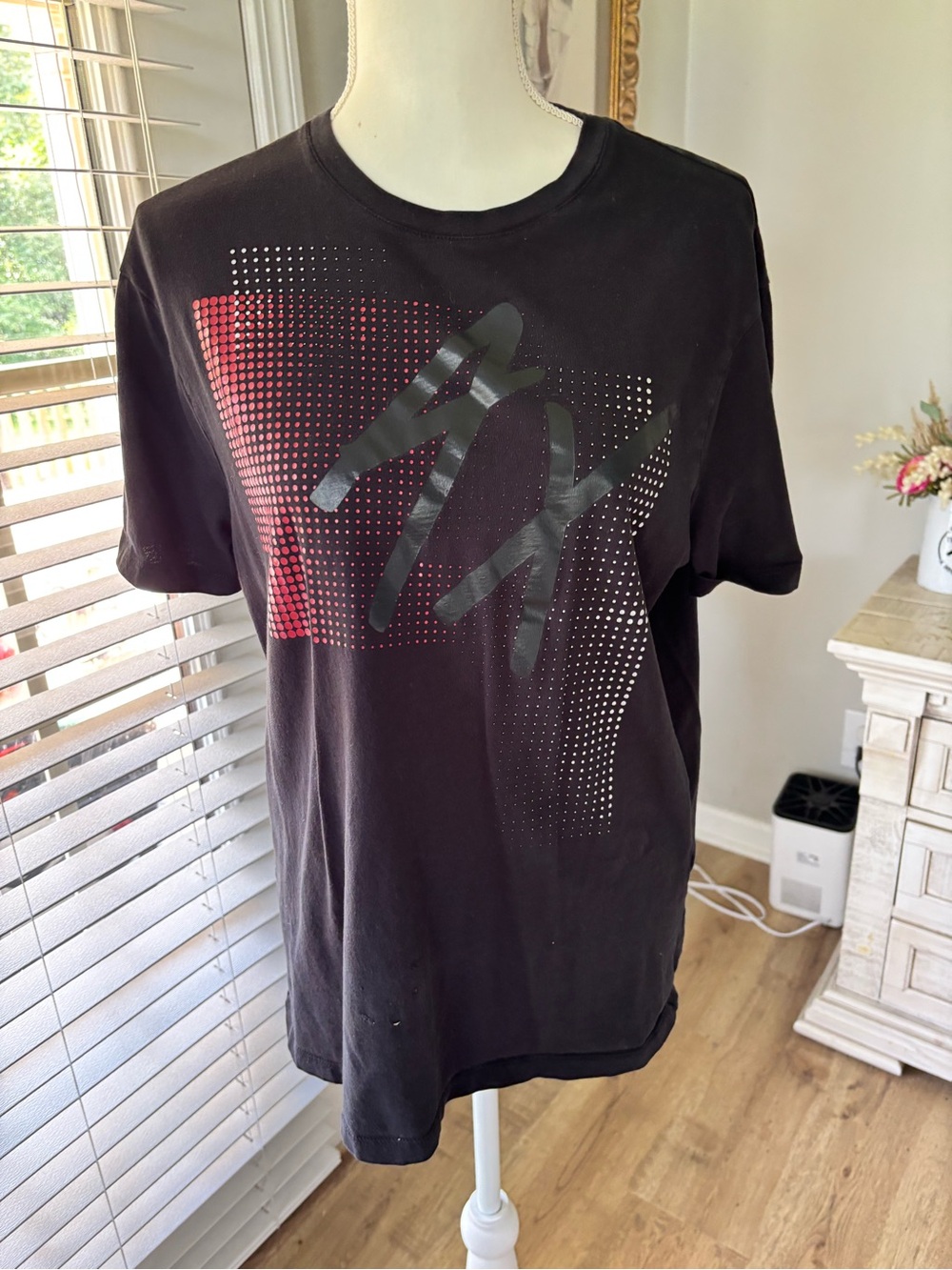 Armani Exchange black short sleeve graphic t shirt size large